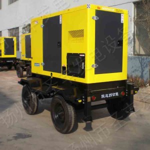 移動式4輪靜音柴油發(fā)電機(jī)組