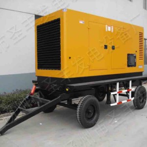 300KW移動拖車低噪音柴油發(fā)電機(jī)組